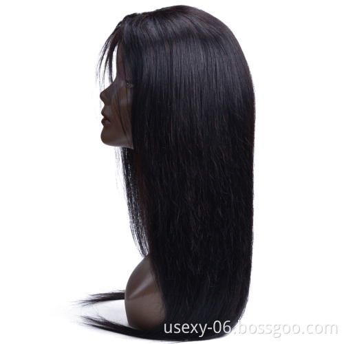 Wholesale Grade 10A Raw Mongolian Human Hair Wig Virgin Cuticle Aligned Hair Wigs Swiiss Lace Closure Wig For Black Women